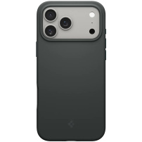 Spigen Silicone Fit силиконов калъф с MagSafe за iPhone 17 Pro Max - тъмнозелен