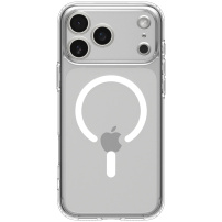 Spigen Ultra Hybrid прозрачен кейс с бял MagSafe за iPhone 17 Pro Max - прозрачен