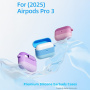 Силиконов калъф с ленти и карабина за AirPods Pro 3 - розов