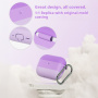 Силиконов калъф с ленти и карабина за AirPods Pro 3 - розов
