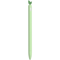 Защитен силиконов калъф с листенца за Apple Pencil 2. поколение / Pro - зелен