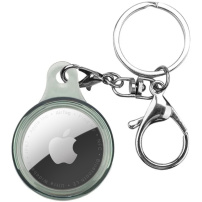 Защитен калъф с ключодържател за AirTag 1 / 2 - сив