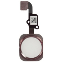 Резервен Home Button с лентов кабел за Apple iPhone 6S Plus - златно розов (Rose Gold)