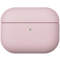 Кожен защитен калъф за AirPods Pro 3 - розов