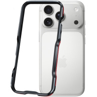 Luphie защитна метална рамка за iPhone 17 Pro - черно-червена