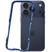 Luphie защитна метална рамка за iPhone 17 Pro Max - тъмно синя