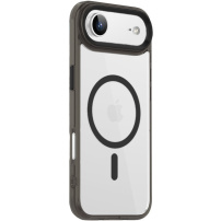 Прозрачен калъф с цветна рамка и MagSafe за iPhone Air - черен