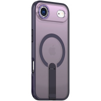 Кейс сгъваем стойка и MagSafe за iPhone Air - тъмно лилав