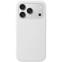 Силиконов калъф с MagSafe за iPhone 17 Pro Max - бял