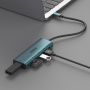 ONTEN UC120 6v1 hub - слот за SD / TF карта / USB-C / 3x USB-A към USB-C - сив