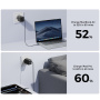 JOYROOM JR-TCG17 GaN адаптер за бързо зареждане с 2x USB-C порта - 45W - черен