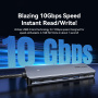 ESSAGER ES-HB01 6в1 hub - SSD disk / HDMI / 2x USB-C / 2x USB-A към USB-C - тъмносив