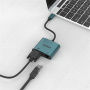 ONTEN UC289 2в1 адаптер - VGA / RJ45 към USB-C - петролен