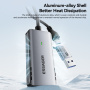 ESSAGER ES-CJK01 2в1 видео адаптер - HDMI към USB-C / USB-A - тъмносив