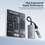 ESSAGER ES-CJK01 2в1 видео адаптер - HDMI към USB-C / USB-A - тъмносив