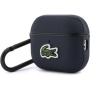 Lacoste Малък пике крокодилско лого кръпка калъф с карабинер за AirPods Pro 3 - тъмносин