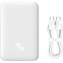 Baseus Magnetic Mini Air безжично MagSafe power bank с USB-C порт - 10 000 mAh - бял