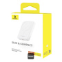 Baseus Magnetic Mini Air безжично MagSafe power bank с USB-C порт - 6 000 mAh - бяло