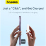Baseus Magnetic Mini Air безжично MagSafe power bank с USB-C порт - 6 000 mAh - бяло