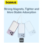 Baseus Magnetic Mini Air безжично MagSafe power bank с USB-C порт - 6 000 mAh - бяло