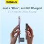 Baseus Magnetic Mini Air безжично MagSafe power bank с USB-C порт - 6 000 mAh - черен