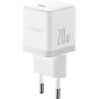 Baseus Палм зареждащ адаптер с USB-C порт - 20W - бял