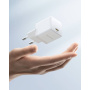 Baseus Палм зареждащ адаптер с USB-C порт - 20W - бял