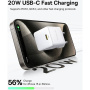 Baseus Палм зареждащ адаптер с USB-C порт - 20W - бял