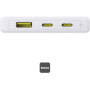Baseus PicoGo power bank с портове 2x USB-C / USB-A - 10 000 mAh - бял