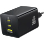 Baseus EnerFill FE11 бързозареждащ адаптер с портове 2x USB-C / USB-A - 100W - черен
