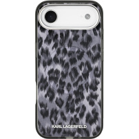 Karl Lagerfeld IML леопард калъф с MagSafe за iPhone Air - сив