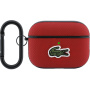 Lacoste Petit Pique Croc Logo Patch калъф с карабинер за AirPods Pro 3 - червен