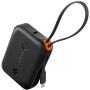 Spigen Основна powerbanka с интегриран USB-C кабел и USB-C / USB-A портове - 10 000 mAh - черен