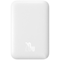 Baseus Magnetic Mini Air безжично MagSafe power bank с USB-C порт - 6 000 mAh - бяло
