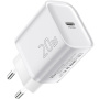 ESSAGER ES-CD53 адаптер за бързо зареждане с USB-C порт - 20W - бял