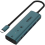 ONTEN UC123+ 6в1 хъб - HDMI / 3,5 mm jack / USB-C / 3x USB-A към USB-C - петролен