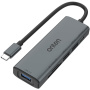 ONTEN UC120 6v1 hub - слот за SD / TF карта / USB-C / 3x USB-A към USB-C - сив