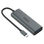ONTEN UC120 6v1 hub - слот за SD / TF карта / USB-C / 3x USB-A към USB-C - сив