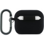 Lacoste Croc Logo силиконов калъф с карабинер за AirPods Pro 3 - черен