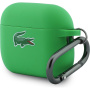 Lacoste Croc Logo силиконов калъф с карабинер за AirPods Pro 3 - зелен
