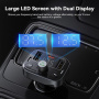 Baseus S09 Pro Bluetooth FM трансмитер за кола с портове USB-C / 2x USB-A - черен