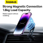 Baseus MagPro магнитна стойка за кола за вентилационна решетка за iPhone - черен