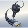 Baseus PrimeTrip VR2 комплект зарядно за кола с USB-C порт и прибиращ се USB-C кабел - 60W - 0,8 m - черен
