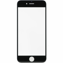 Преден тъч скрийн с ОСА лепило, рамка за предна камера, сензор за близост и мрежа за слушалка за iPhone 6 - черен