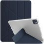 Калъф с оригами стойка и място за Apple Pencil за iPad Air 4 (2020) / Air 5 (2022) / Pro 11" (2018-2022) - тъмно син
