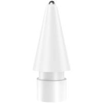 Резервен писец със сребрист връх за Apple Молив 1 / 2 / USB-C / Pro - стил 3.0 - бял