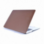 Кейс с кожена повърхност за MacBook Air 13" (A1237 / A1304 / A1369 / A1466) - кафяв