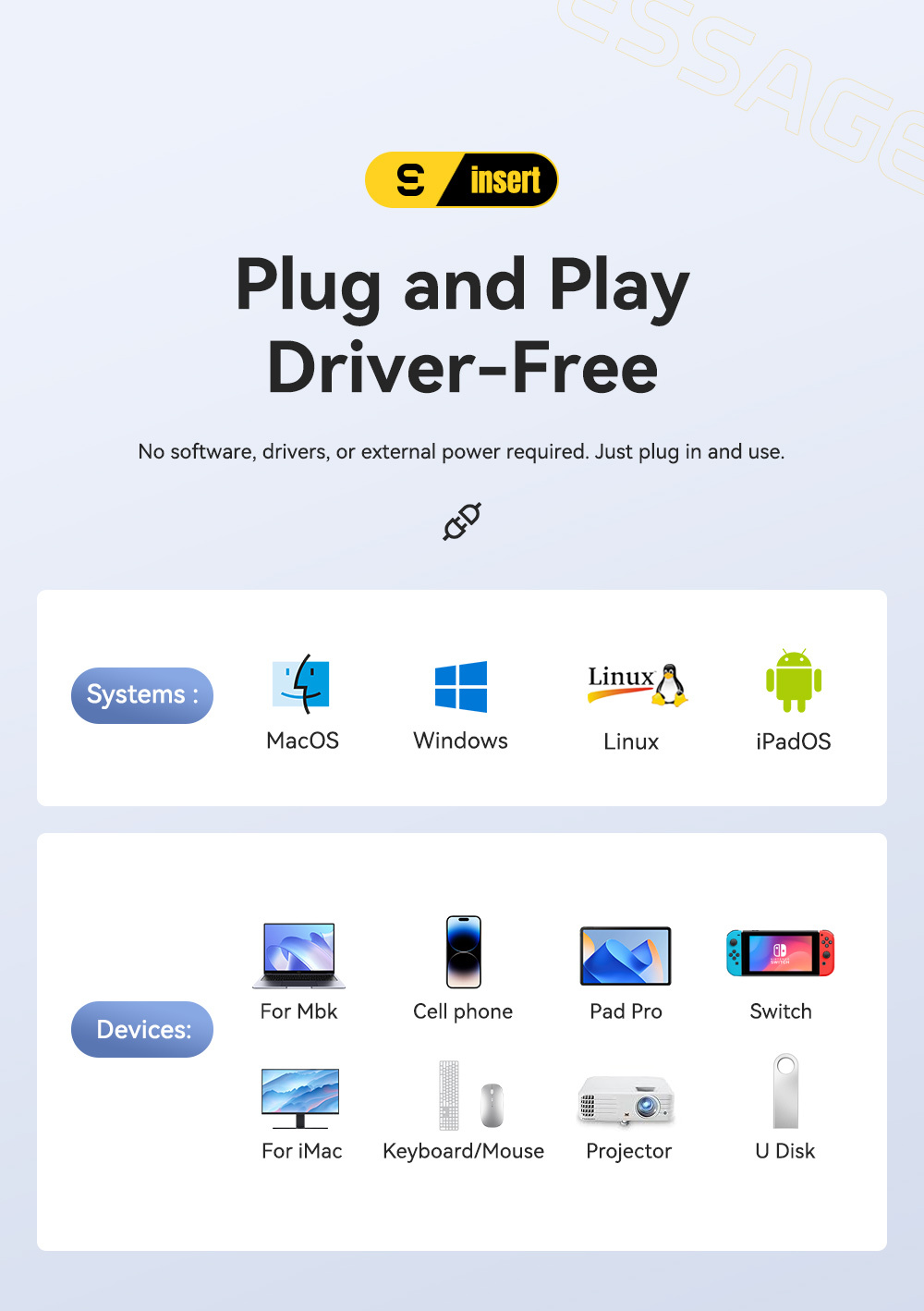 ESSAGER ES-HB01 7в1 хъб - SSD диск / слот за SD / TF карта / 2x USB-C / 2x USB-A към USB-C - тъмносив