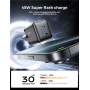JOYROOM JR-TCG17 GaN адаптер за бързо зареждане с 2x USB-C порта - 45W - черен