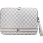 DKNY Checkered Pattern and Stripe чанта за iPad до 13" / MacBook до 14" - бежов